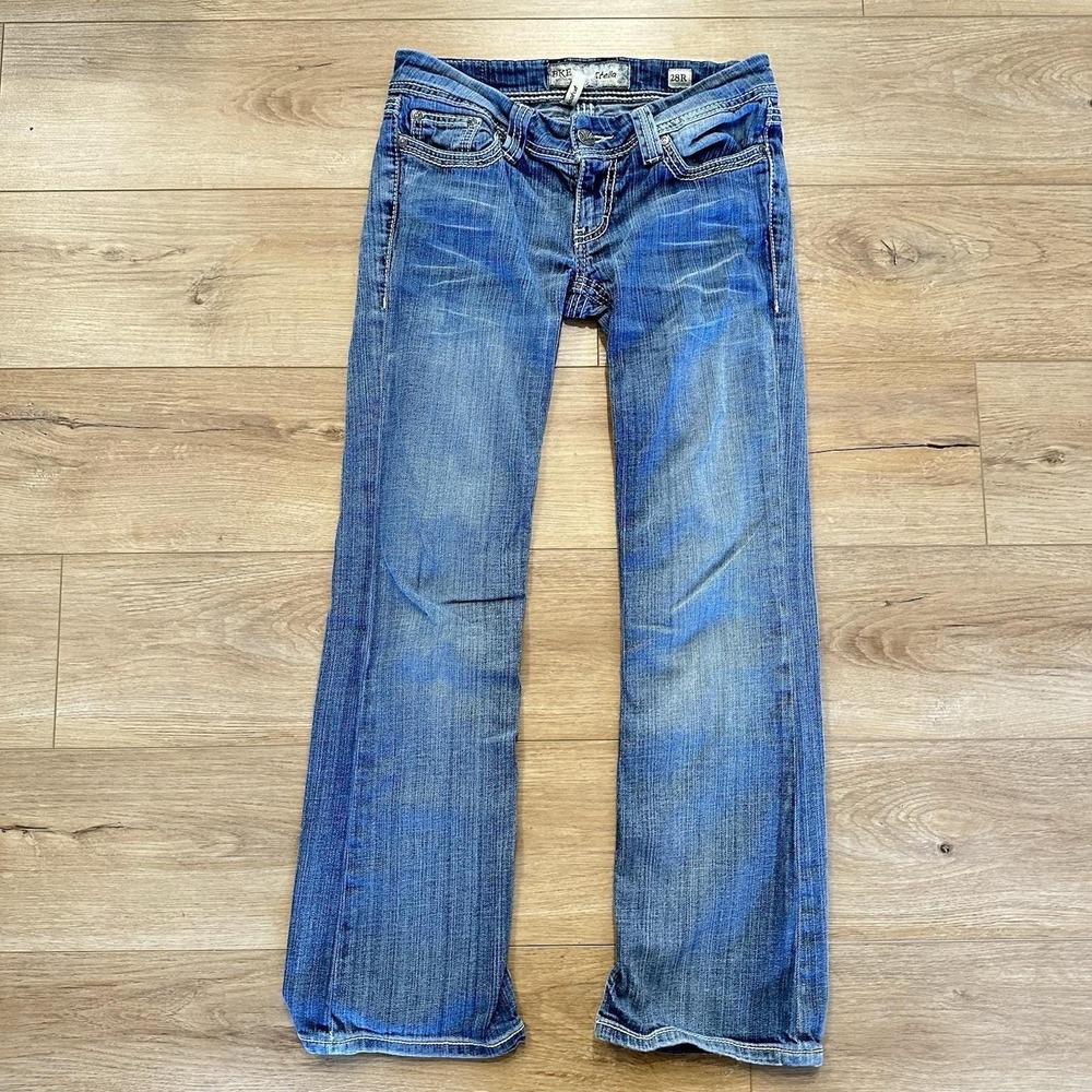 BKE Buckle Stella Bootcut Jeans Women's 28R Blue Dark Wash Denim Stretch